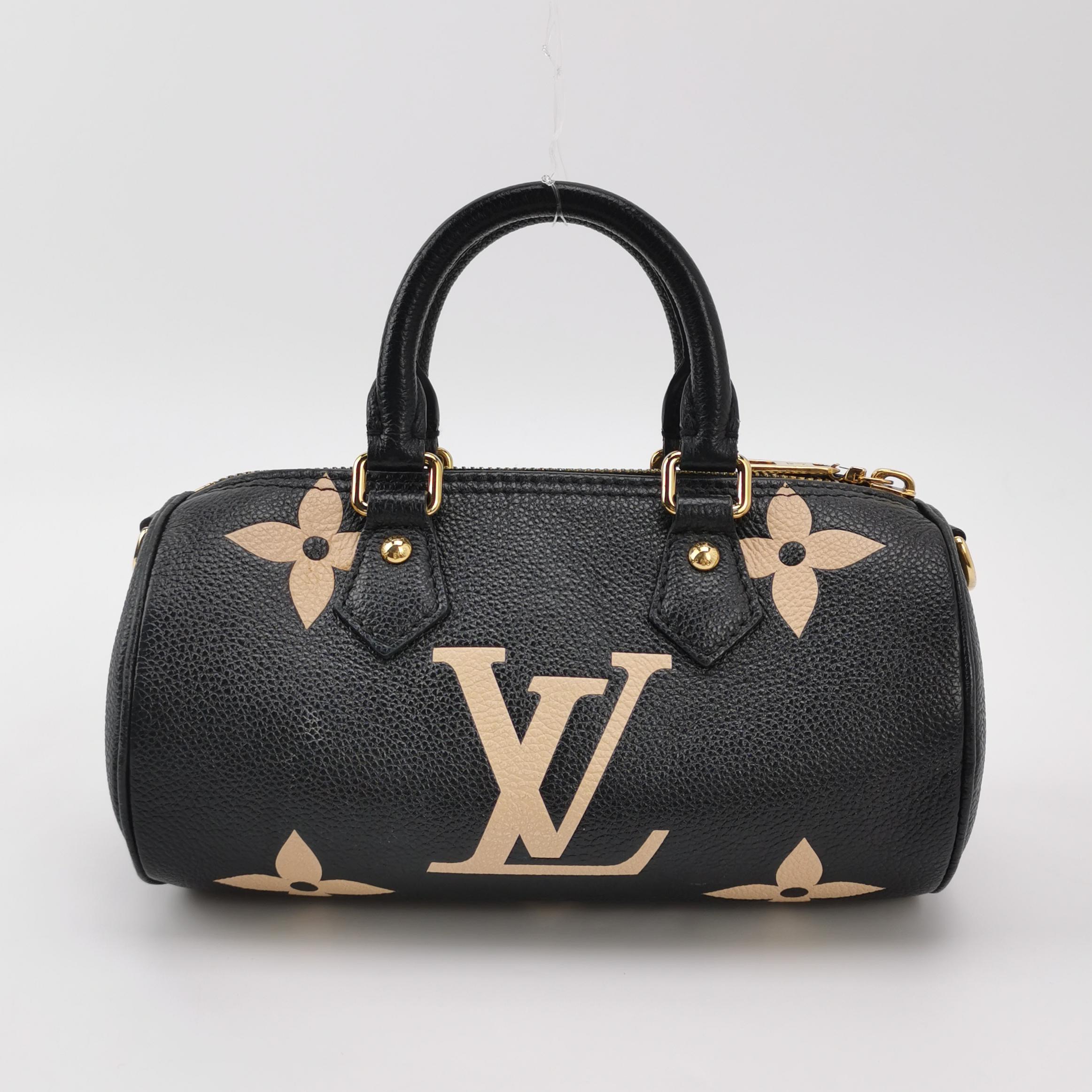 Louis Vuitton Papillon Handbag Bicolor Monogram Empreinte Giant BB