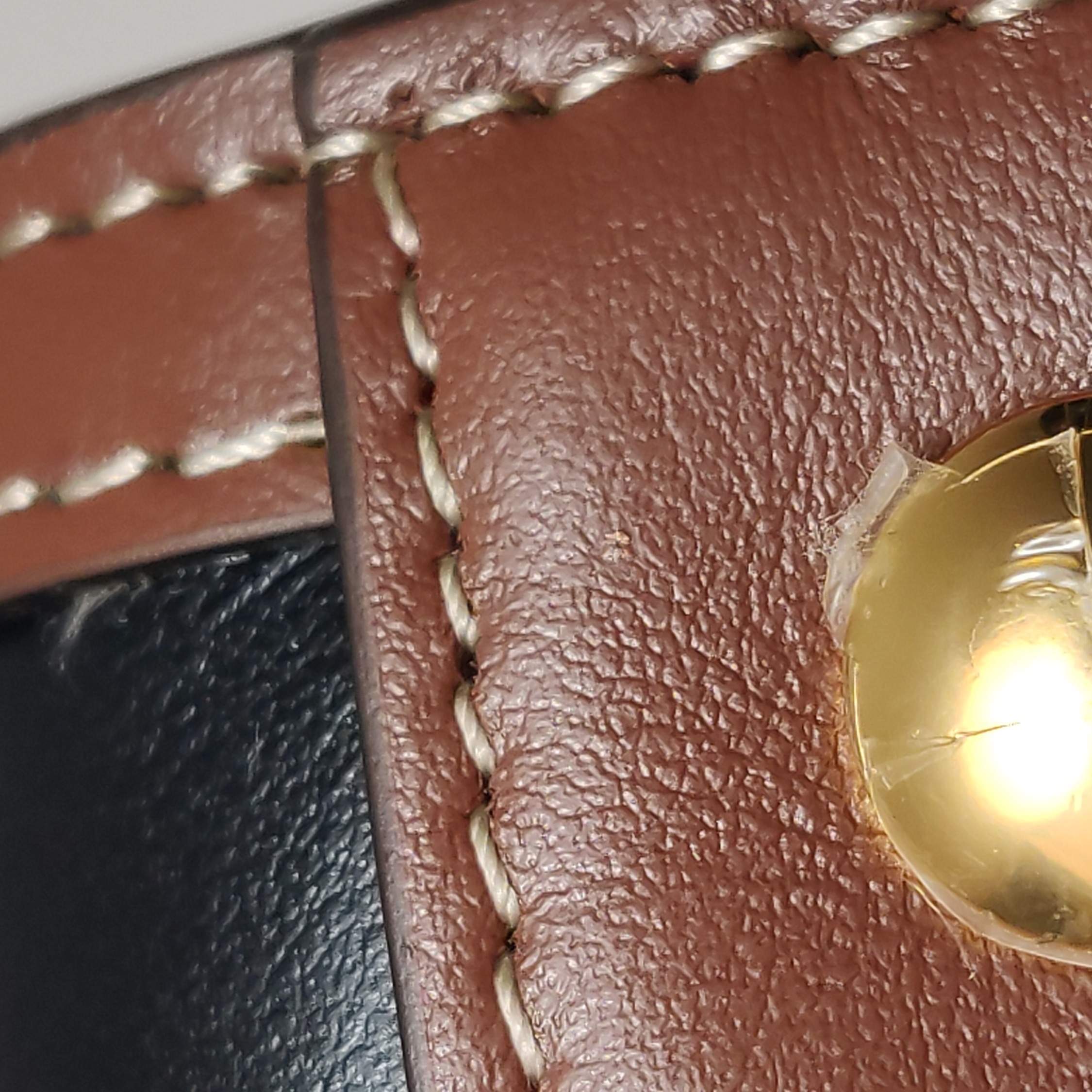 Burberry Title Two Handle Tote Leather with Vintage Check Canvas Small — photo 11 of 16