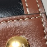 Burberry Title Two Handle Tote Leather with Vintage Check Canvas Small — thumbnail 11