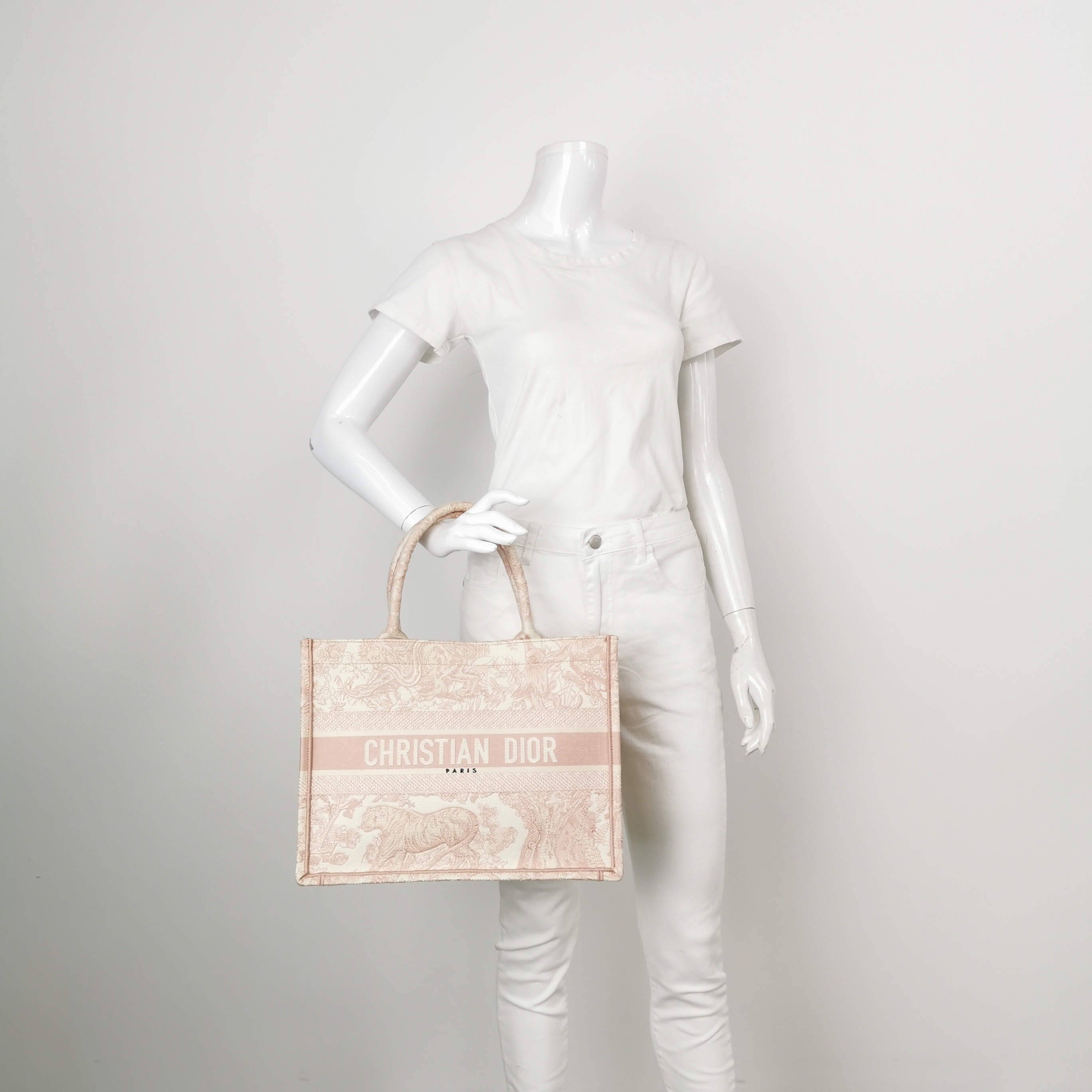 Christian Dior Book Tote Embroidered Canvas Medium — alternate view