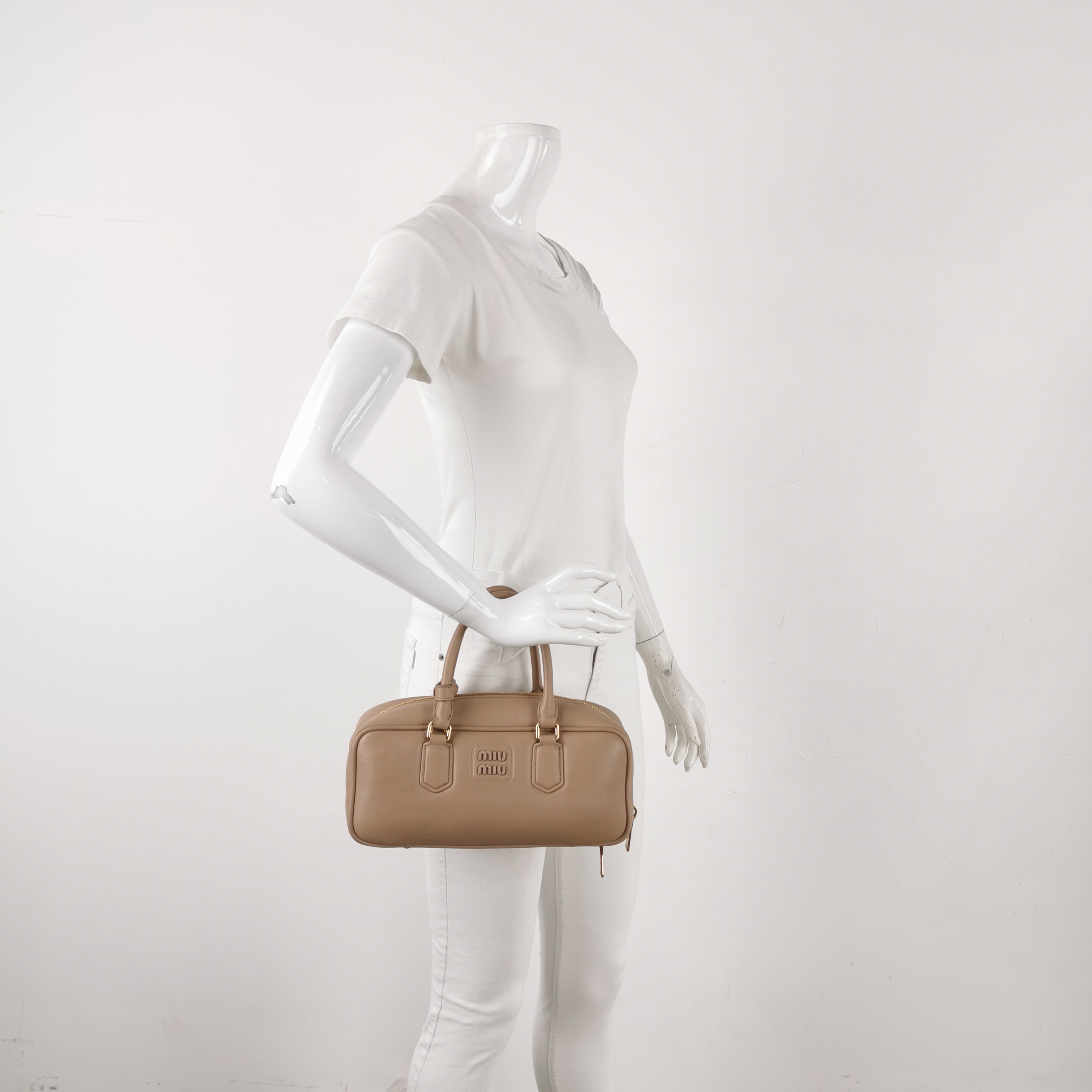 Miu Miu Arcadie Top Handle Bag Leather Large — alternate view
