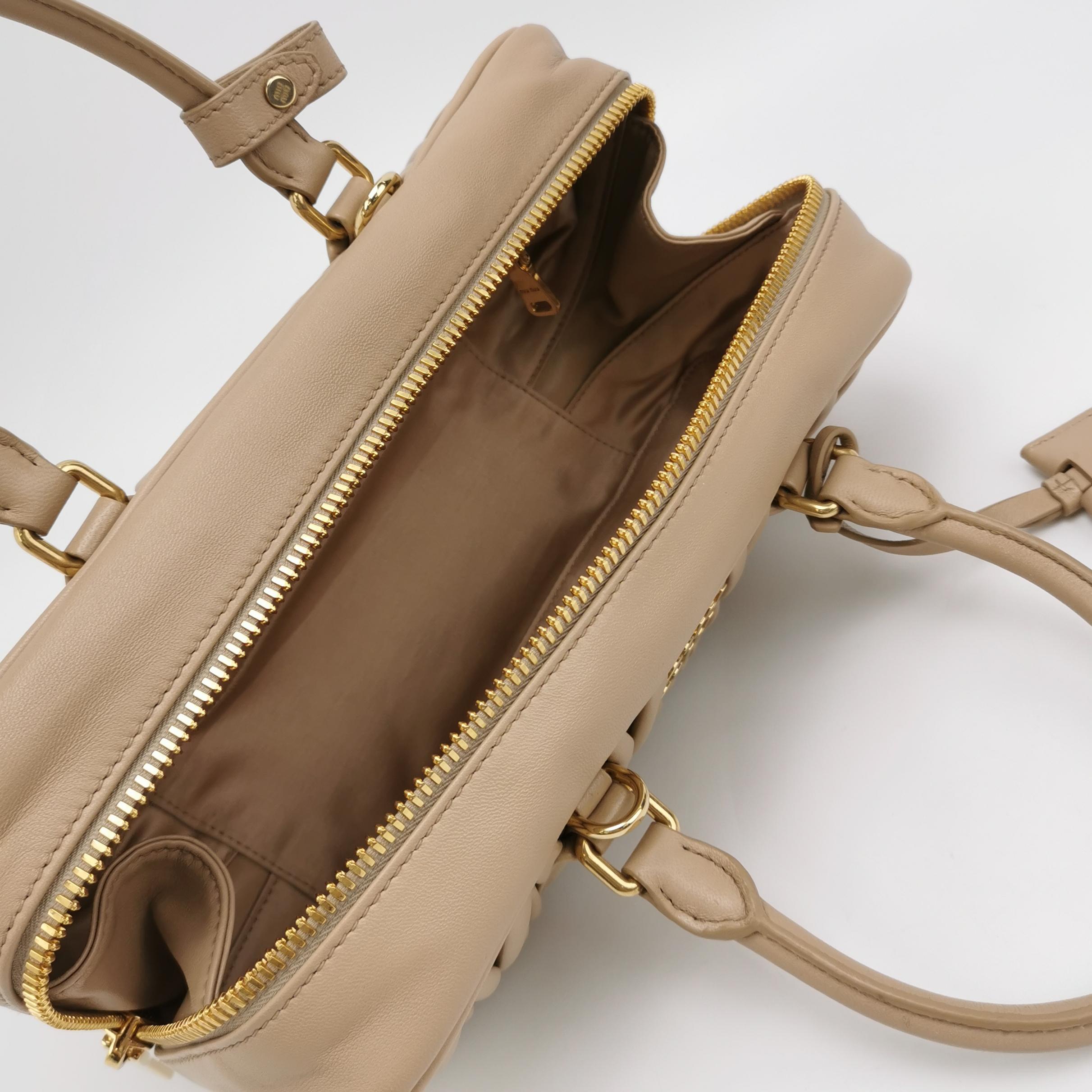 Miu Miu Arcadie Top Handle Bag Matelasse Leather Large — photo 7 of 19