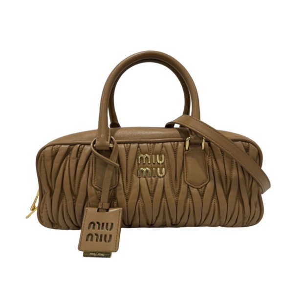 Miu Miu Arcadie Top Handle Bag Matelasse Leather Large — pre-owned, Vierlot