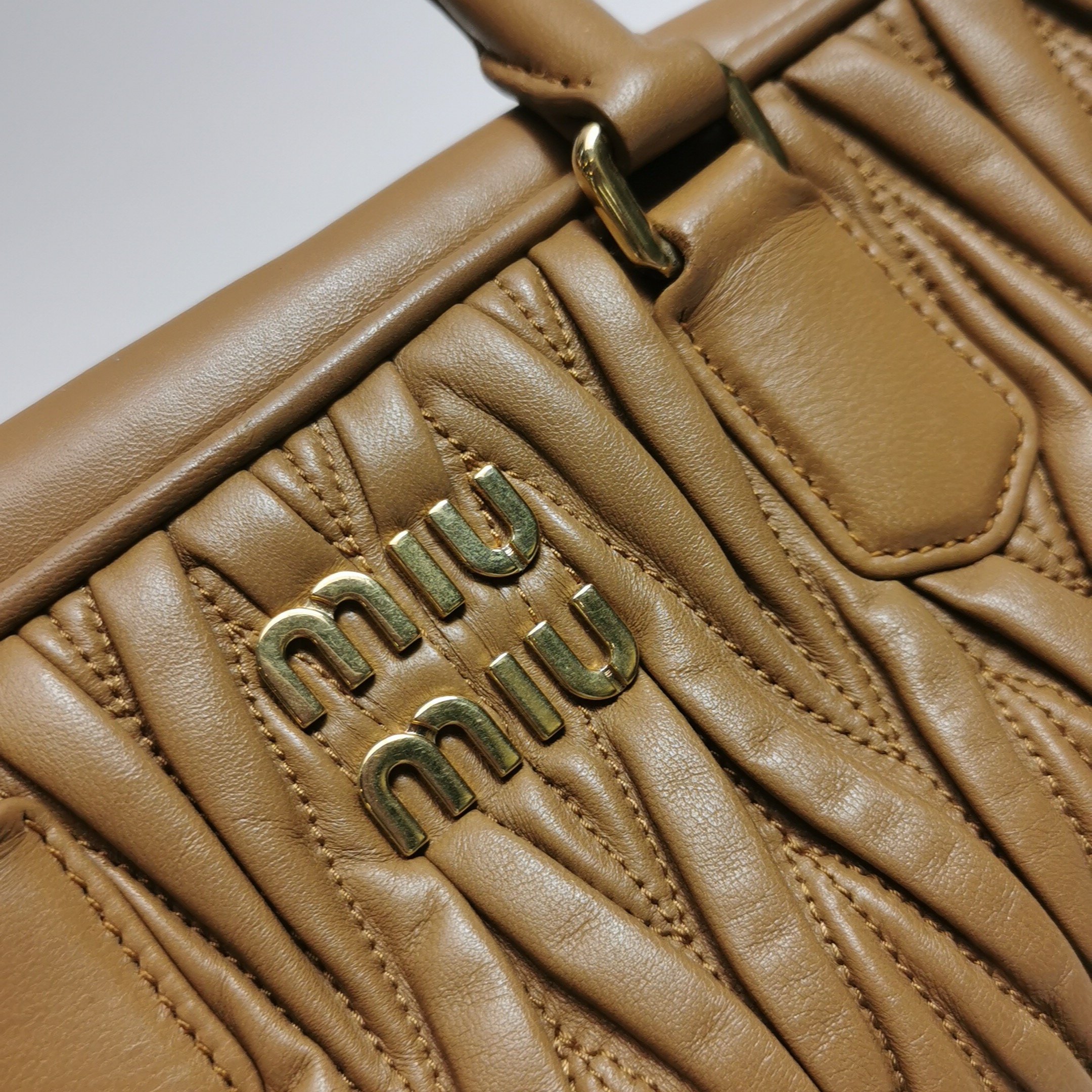 Miu Miu Arcadie Top Handle Bag Matelasse Leather Large — photo 10 of 25
