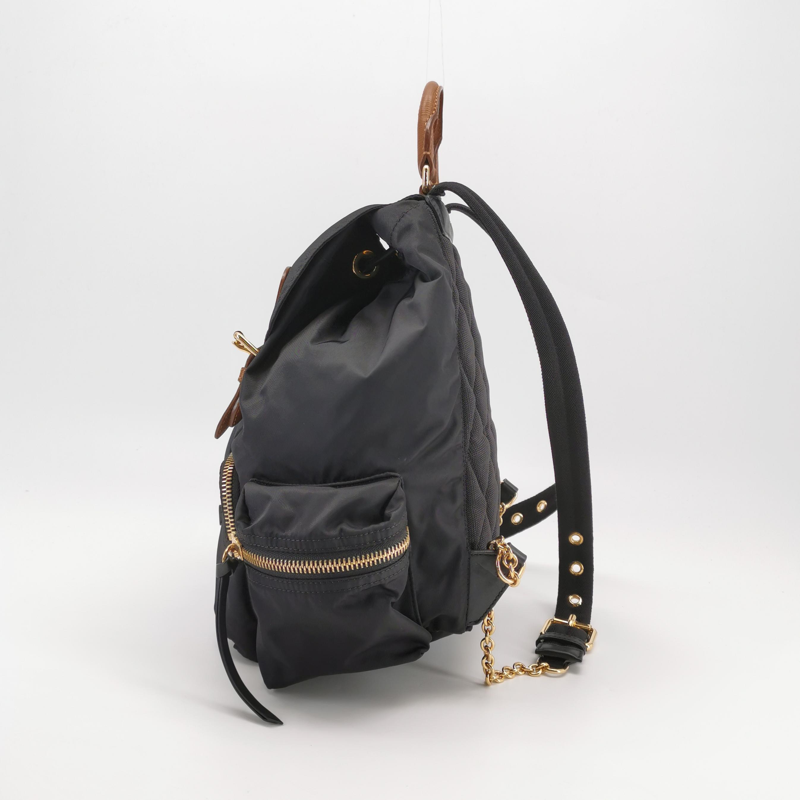 Burberry Rucksack Backpack Nylon with Leather Medium — photo 4 of 24