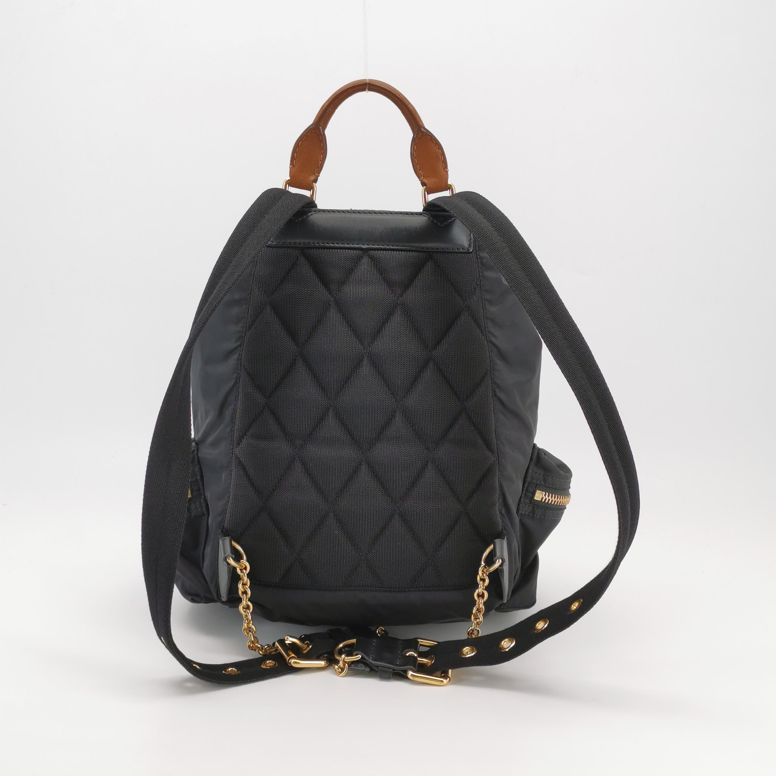Burberry Rucksack Backpack Nylon with Leather Medium — photo 5 of 24
