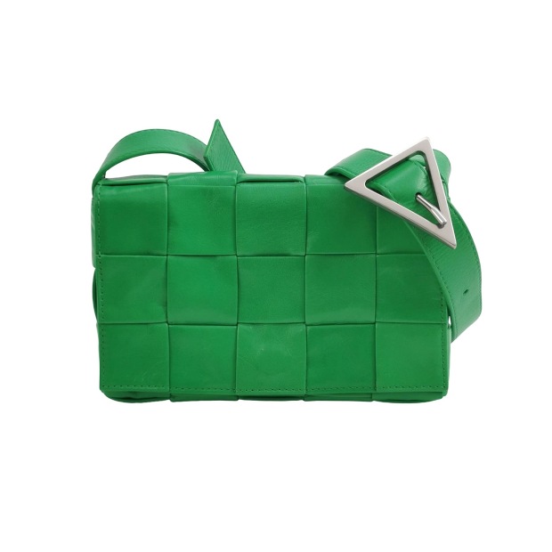 Bottega Veneta Cassette Crossbody Bag Maxi Intrecciato Grained Leather Small — pre-owned, Vierlot