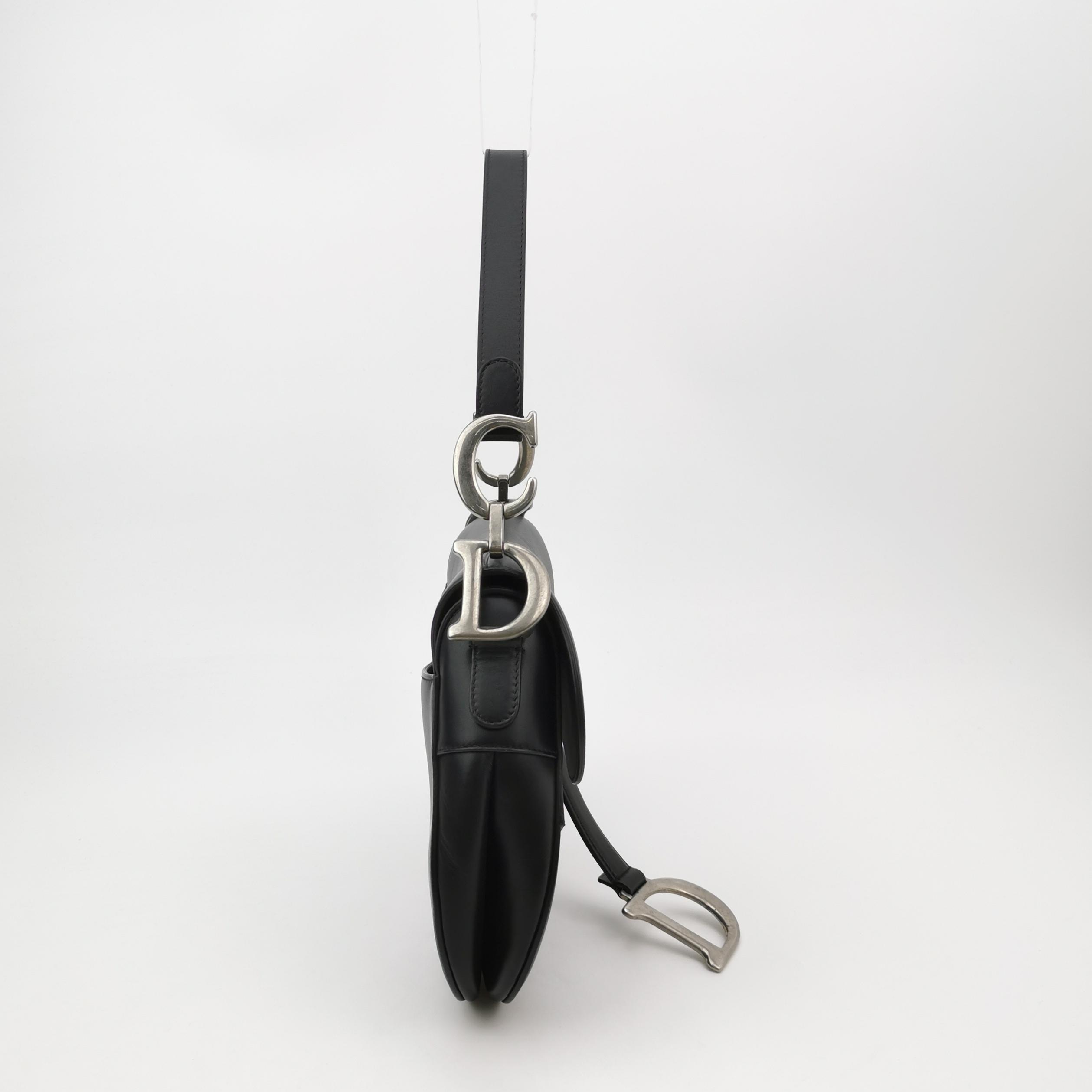 Christian Dior Saddle Handbag Leather Mini