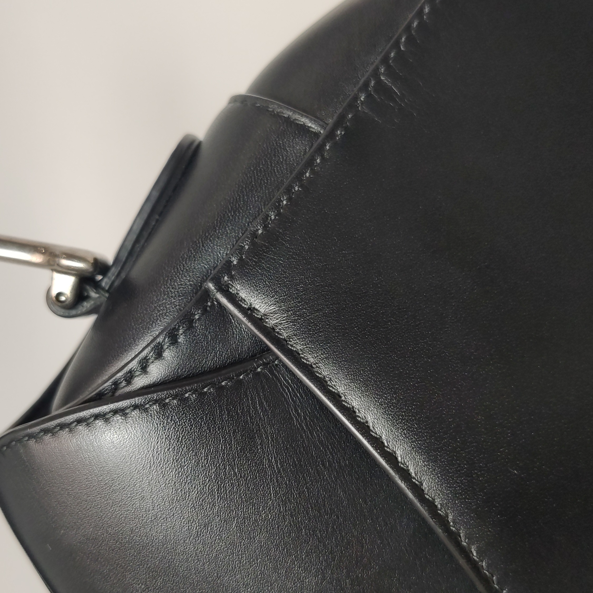 Christian Dior Saddle Handbag Leather Mini