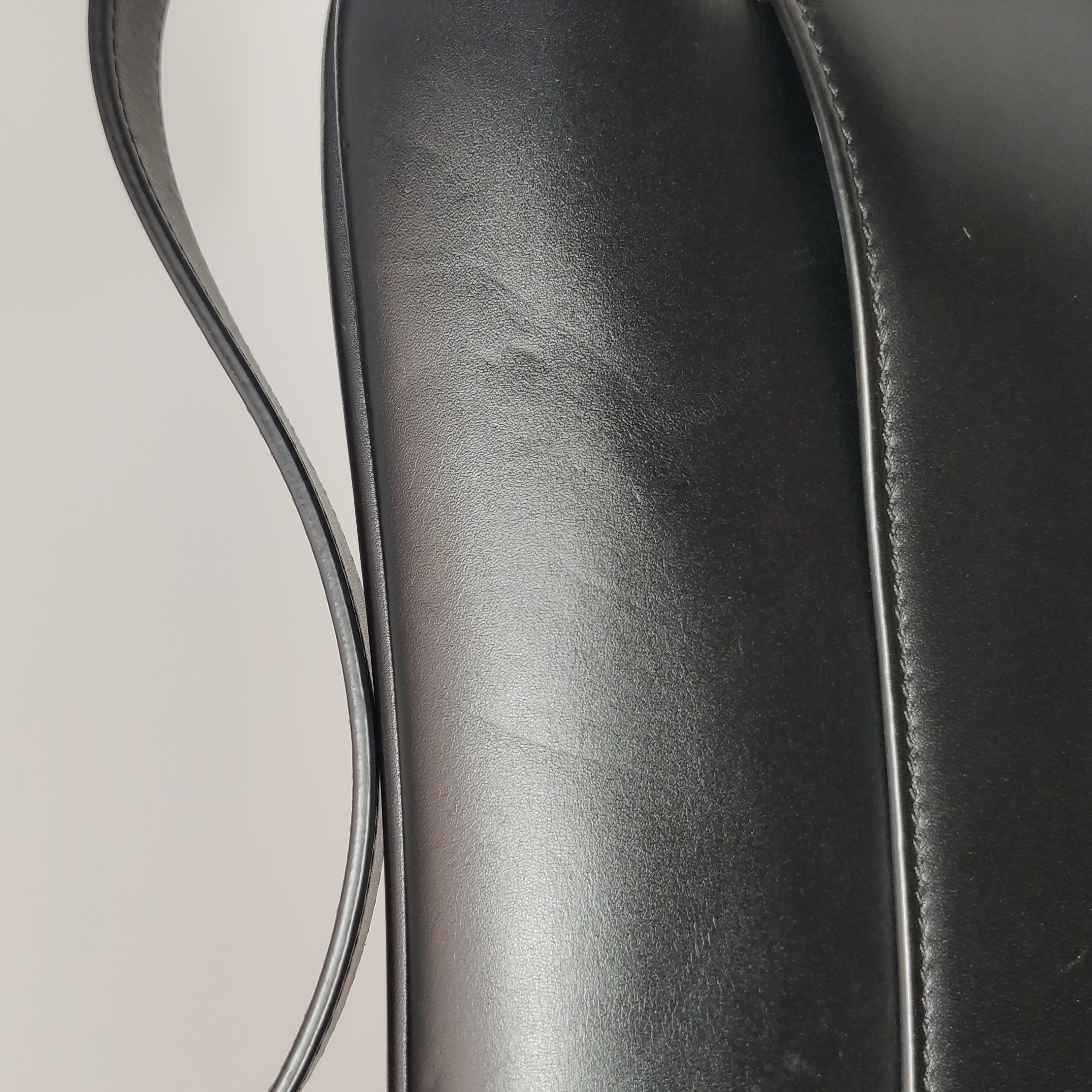 Christian Dior Saddle Handbag Leather Mini