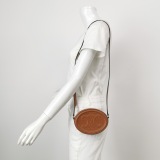 Celine Triomphe Oval Crossbody Bag Leather Mini — thumbnail 2