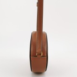 Celine Triomphe Oval Crossbody Bag Leather Mini — thumbnail 3