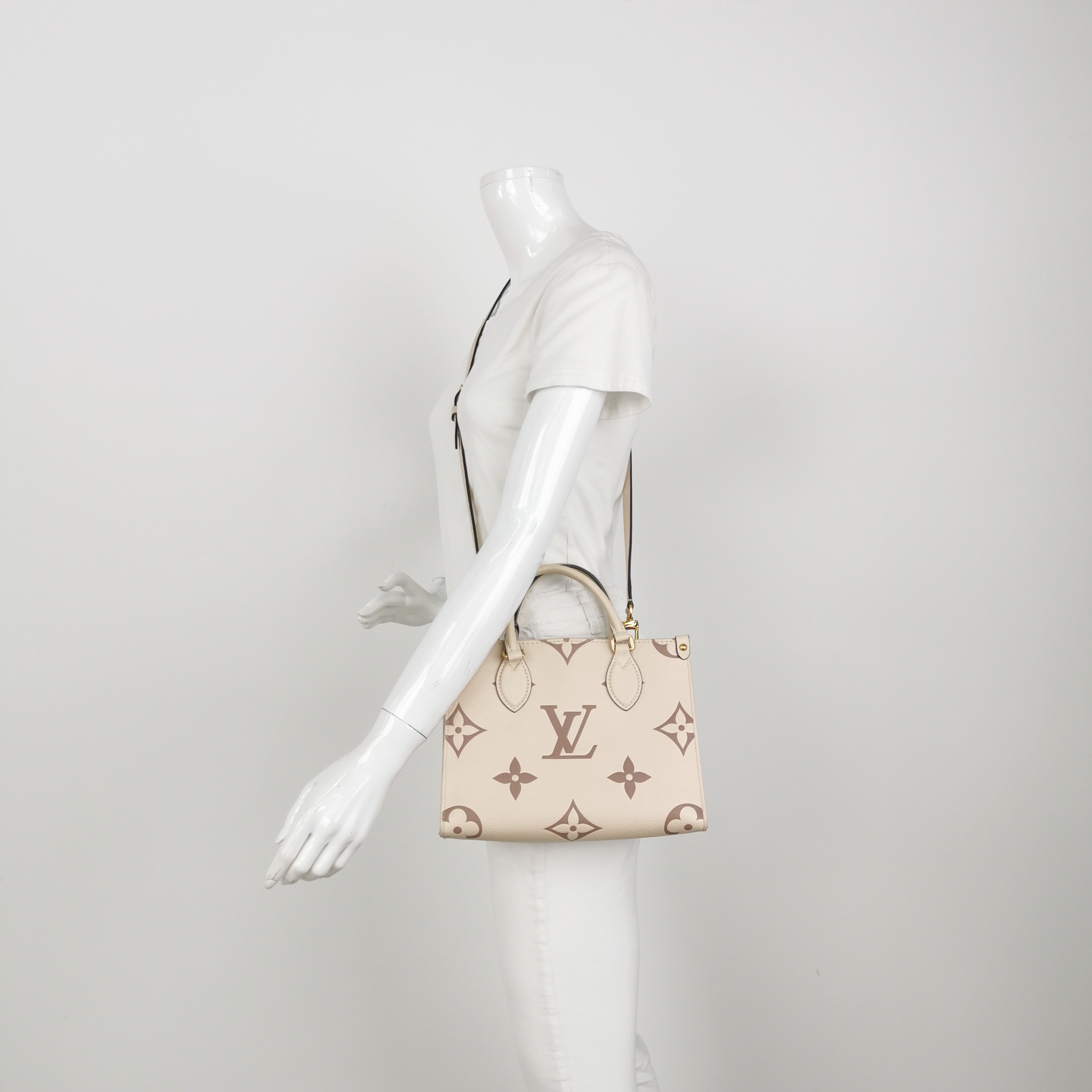 Louis Vuitton(LV) OnTheGo Tote Bicolor Monogram Empreinte Giant PM — alternate view