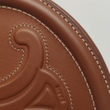Celine Triomphe Oval Crossbody Bag Leather Mini — thumbnail 10