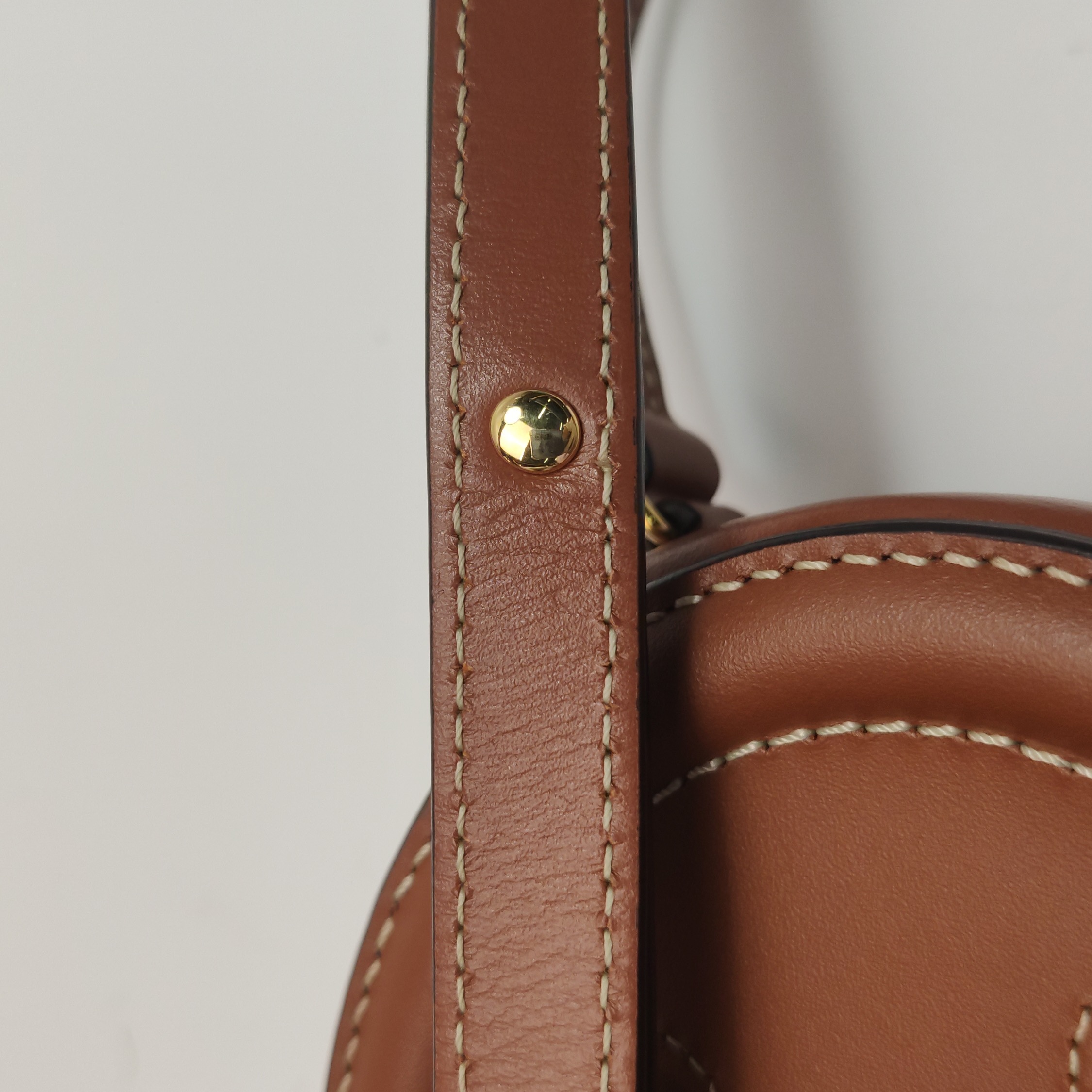 Celine Triomphe Oval Crossbody Bag Leather Mini