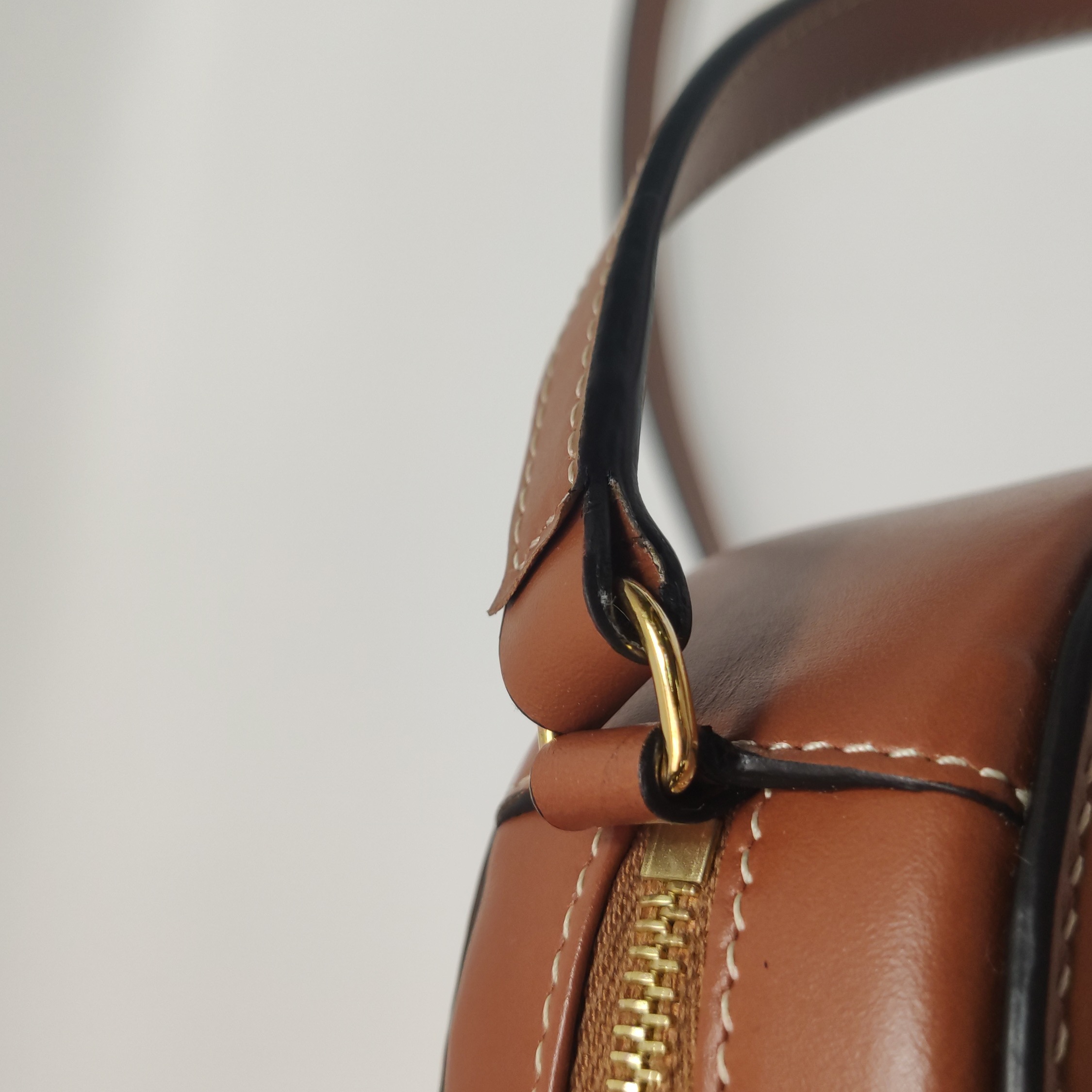 Celine Triomphe Oval Crossbody Bag Leather Mini