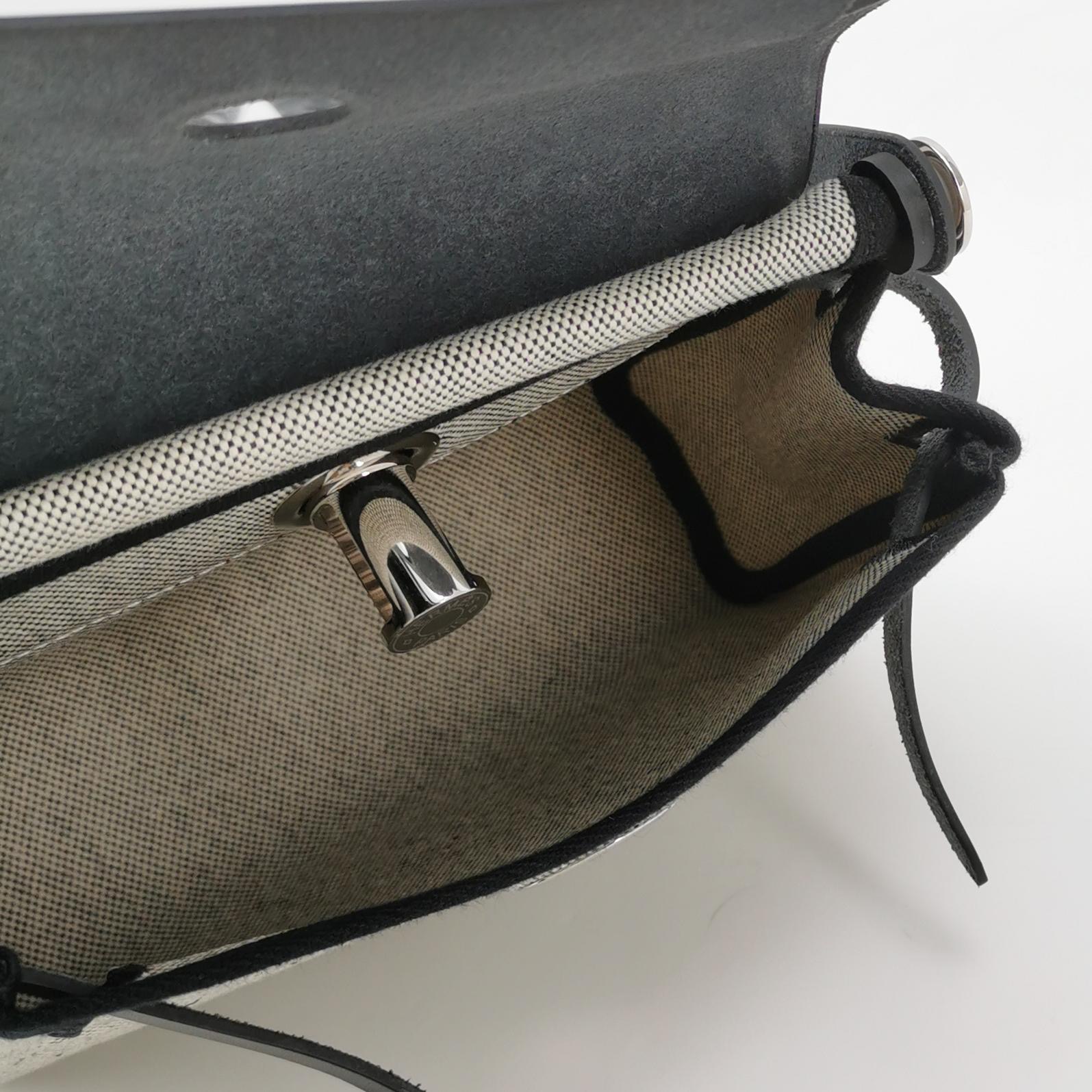 Hermes Herbag Zip Toile and Leather 20 — photo 7 of 14