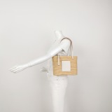 Loewe Square Basket Tote Woven Raffia Small — thumbnail 2