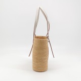 Loewe Square Basket Tote Woven Raffia Small — thumbnail 4