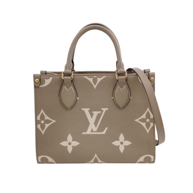 Louis Vuitton(LV) OnTheGo Tote Bicolor Monogram Empreinte Giant PM — pre-owned, Vierlot
