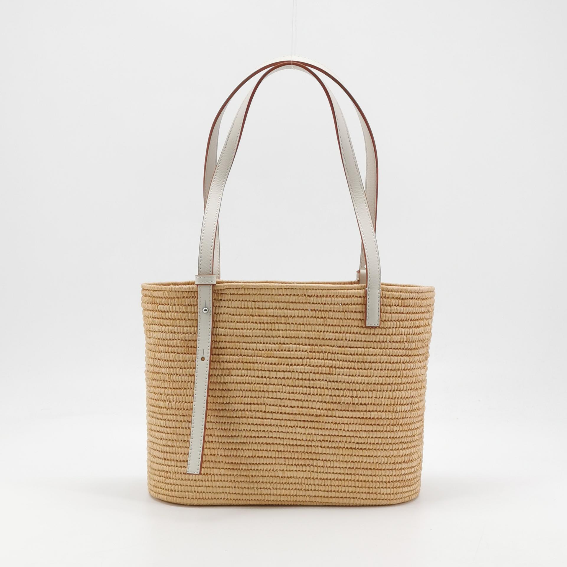 Loewe Square Basket Tote Woven Raffia Small — photo 5 of 12