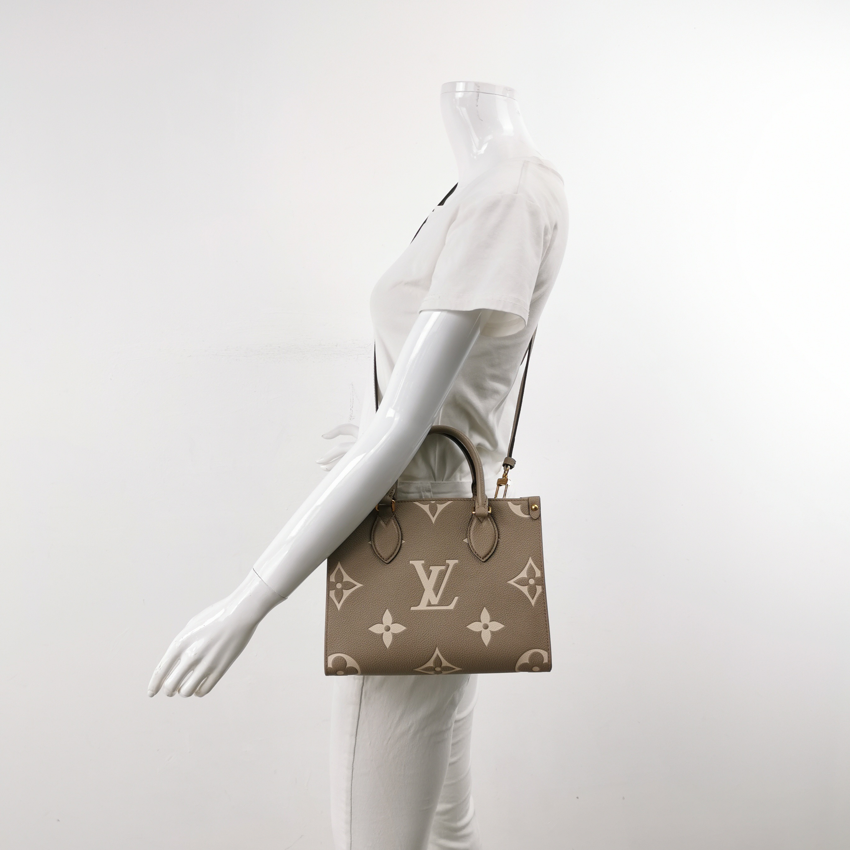 Louis Vuitton(LV) OnTheGo Tote Bicolor Monogram Empreinte Giant PM — alternate view