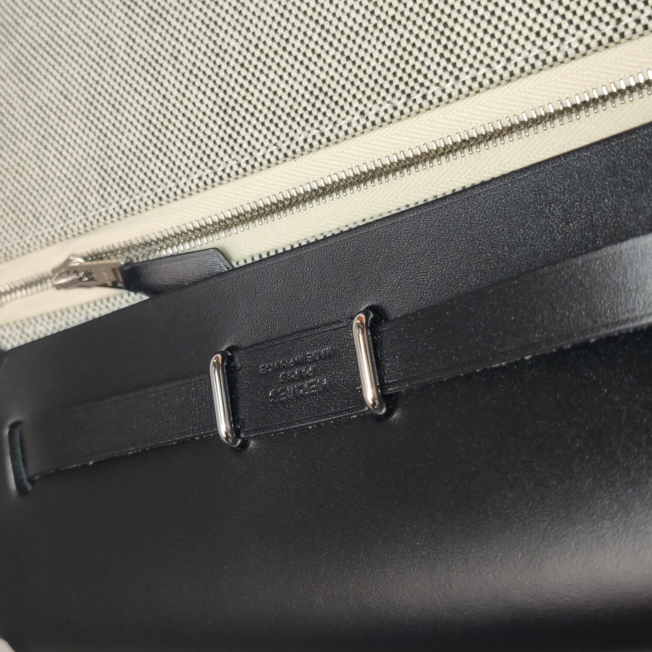 Hermes Herbag Zip Toile and Leather 20 — photo 8 of 14