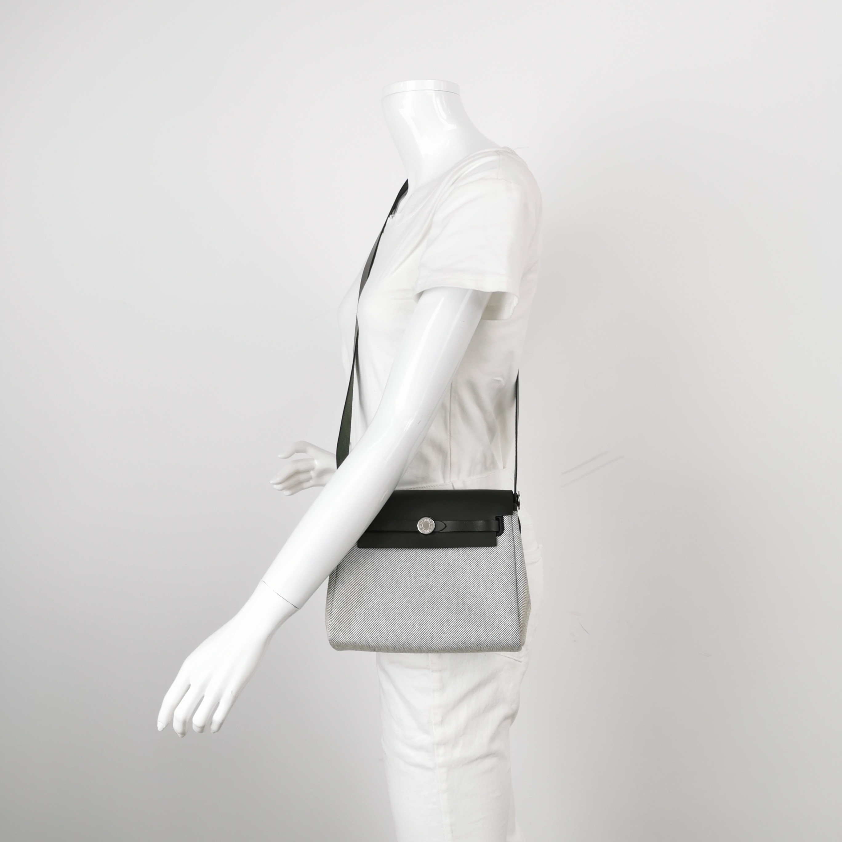 Hermes Herbag Zip Toile and Leather 20 — alternate view