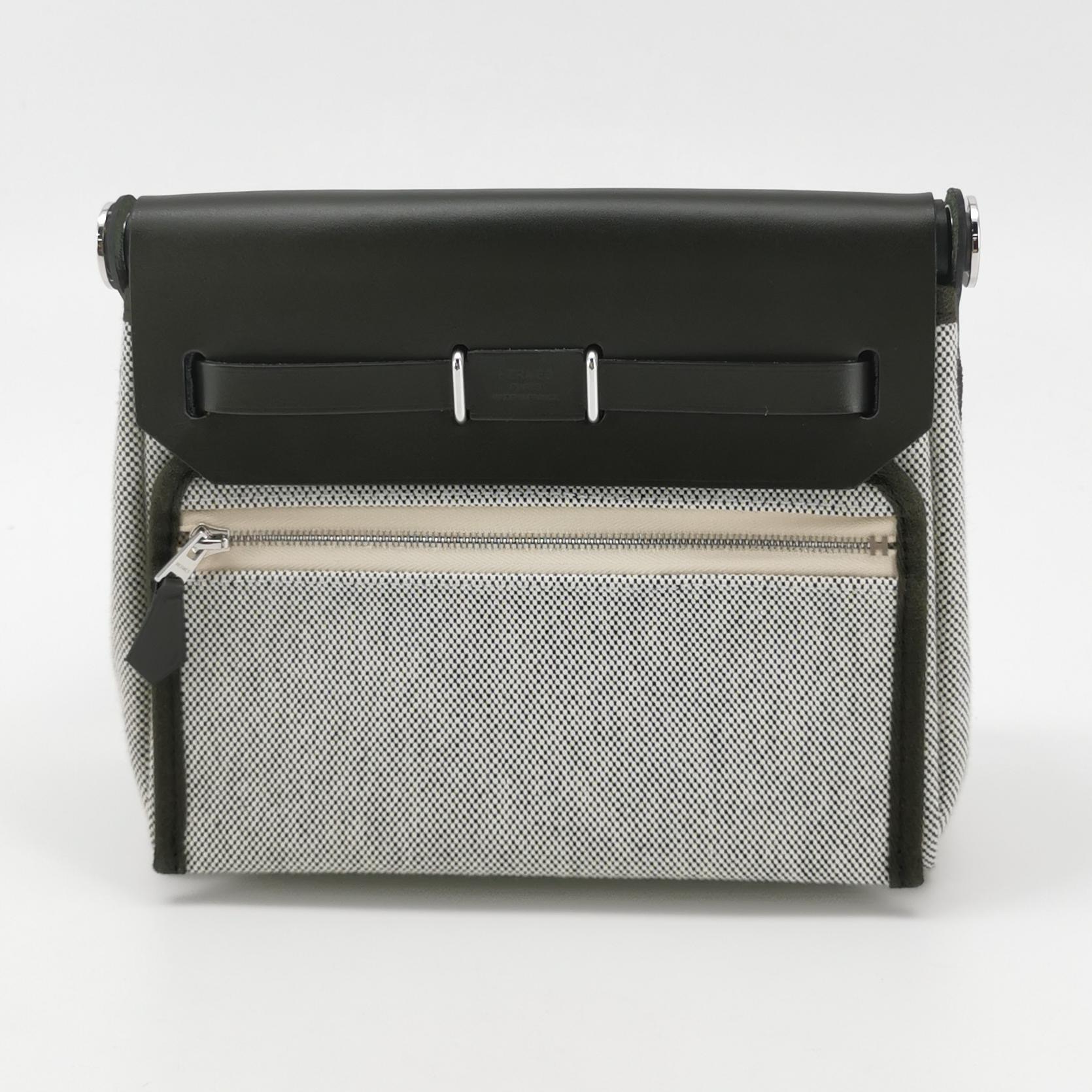 Hermes Herbag Zip Toile and Leather 20 — photo 3 of 15