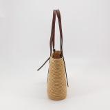 Loewe Square Basket Tote Woven Raffia Small — thumbnail 4