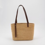 Loewe Square Basket Tote Woven Raffia Small — thumbnail 5