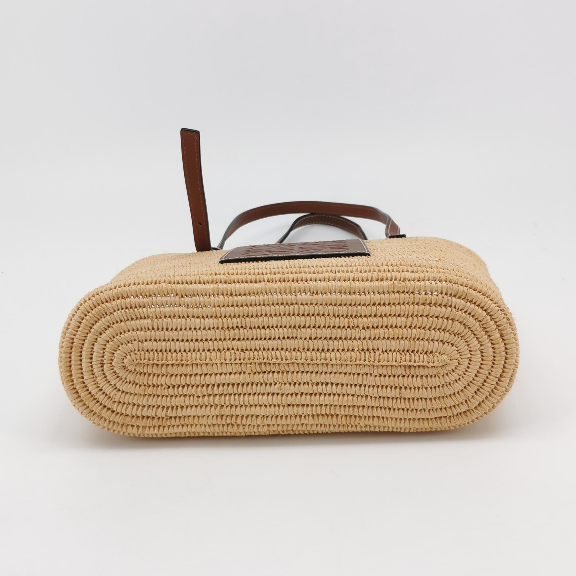 Loewe Square Basket Tote Woven Raffia Small — photo 6 of 16
