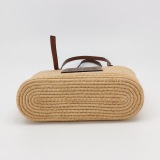 Loewe Square Basket Tote Woven Raffia Small — thumbnail 6
