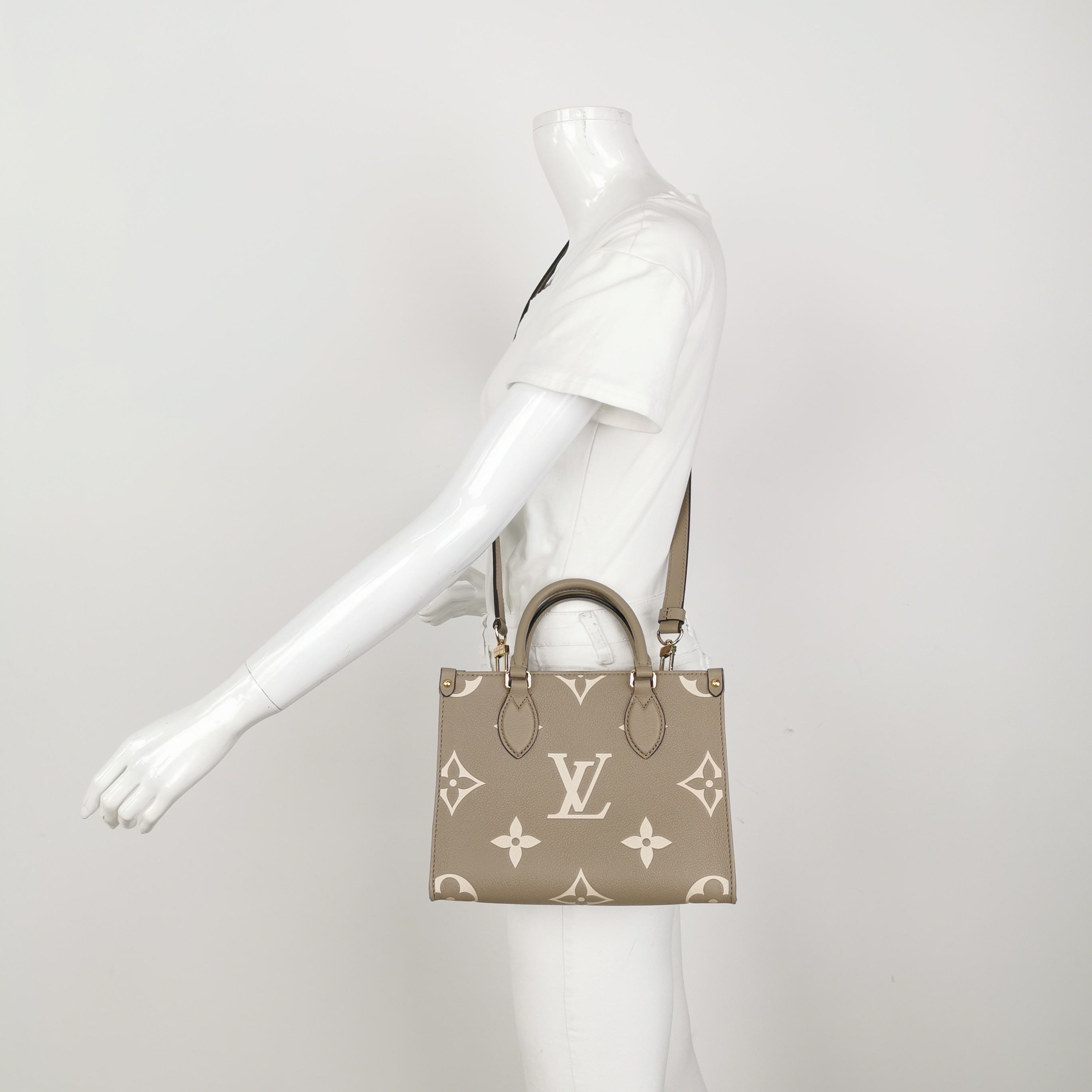Louis Vuitton(LV) OnTheGo Tote Bicolor Monogram Empreinte Giant PM — alternate view