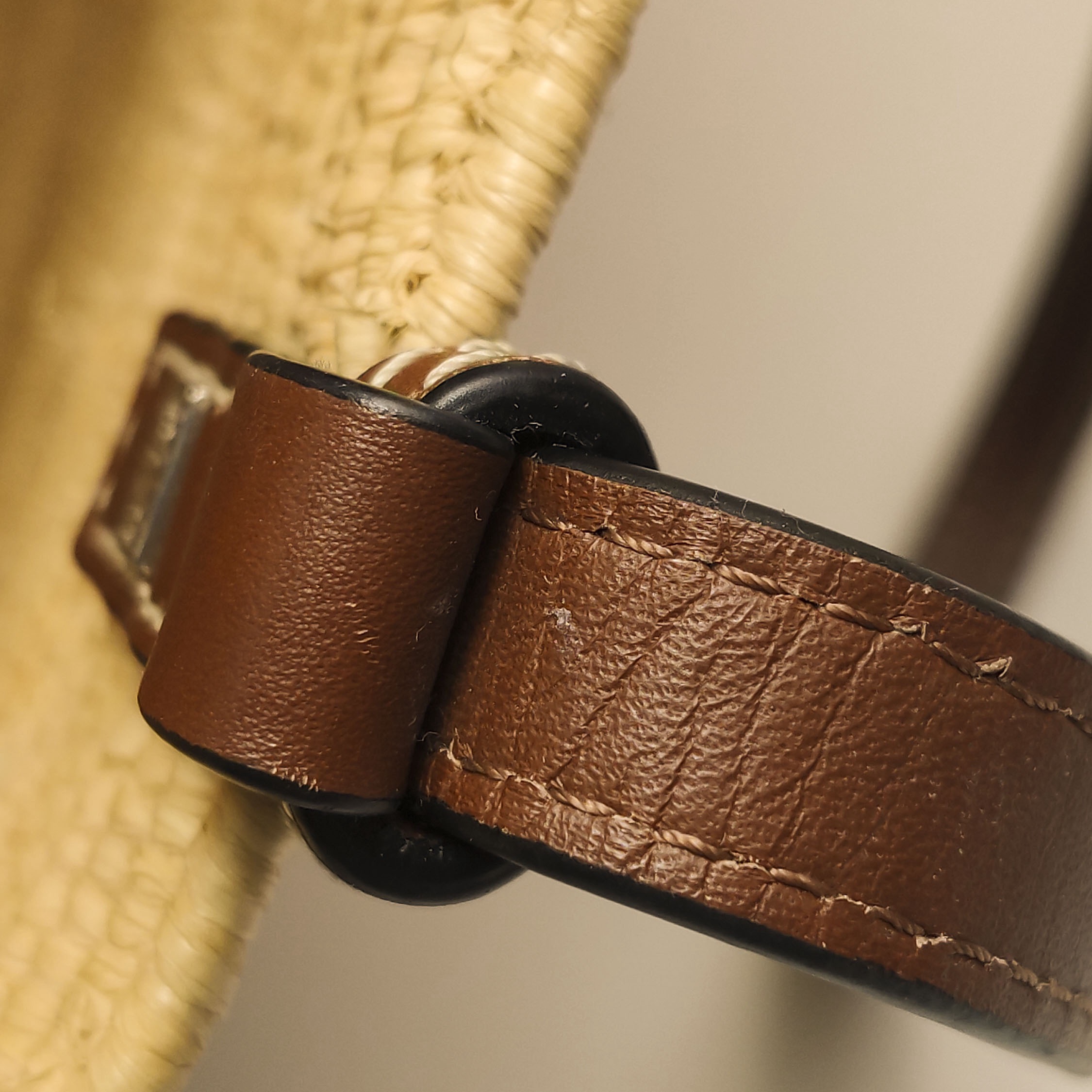 Loewe Square Basket Tote Woven Raffia Small — photo 16 of 16