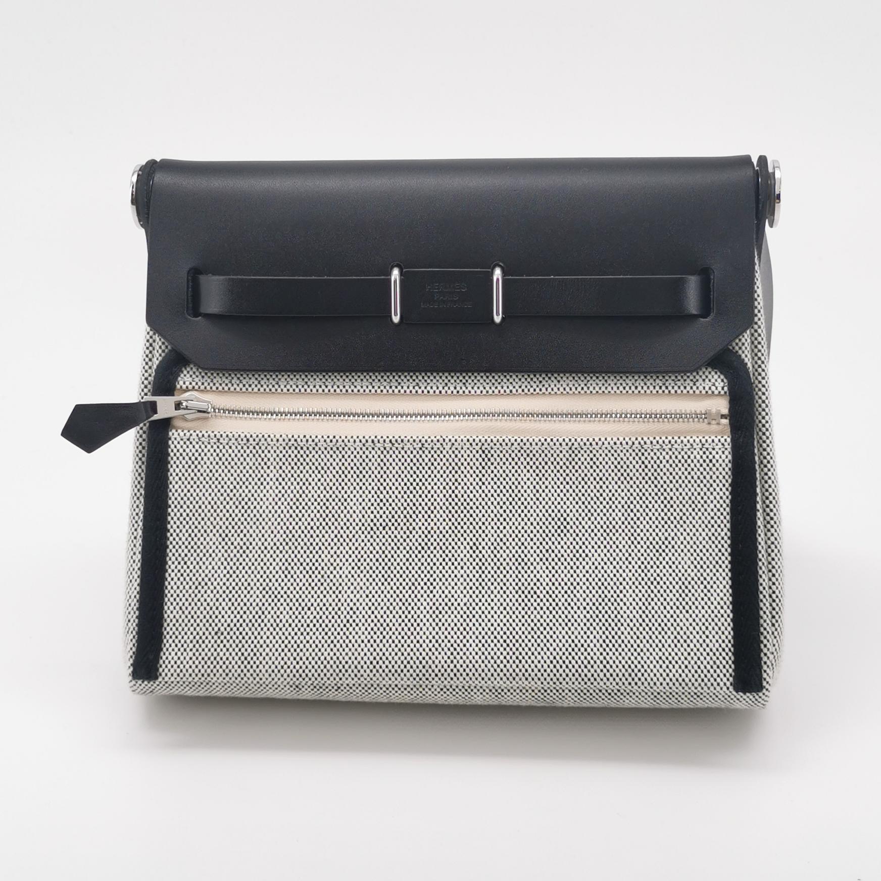 Hermes Herbag Zip Toile and Leather 20 — photo 3 of 14