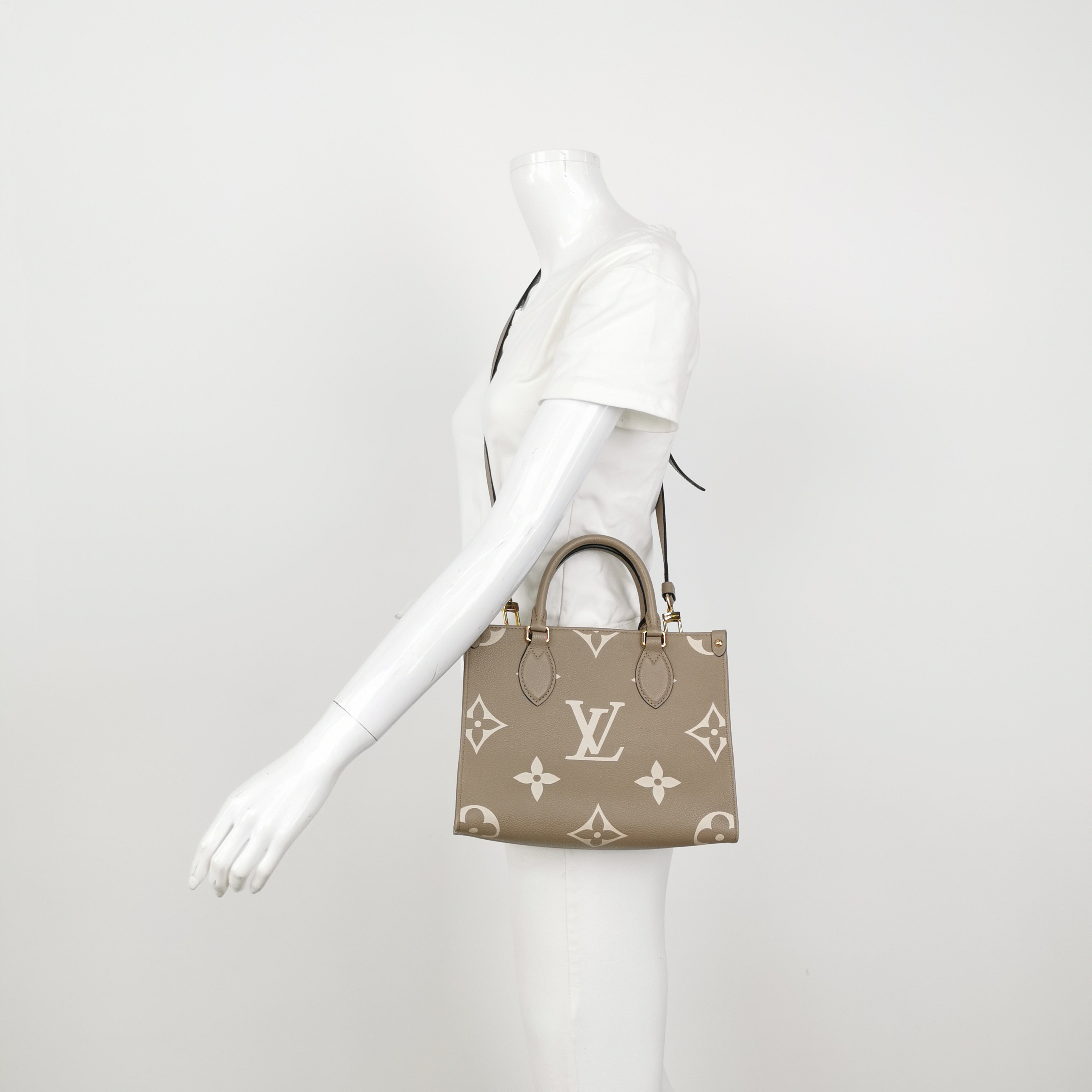 Louis Vuitton(LV) OnTheGo Tote Bicolor Monogram Empreinte Giant PM — alternate view