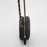 Chanel Filigree Round Clutch with Chain Quilted Caviar Mini — thumbnail 4
