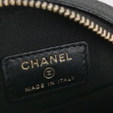 Chanel Filigree Round Clutch with Chain Quilted Caviar Mini — thumbnail 8