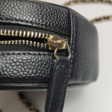 Chanel Filigree Round Clutch with Chain Quilted Caviar Mini — thumbnail 10