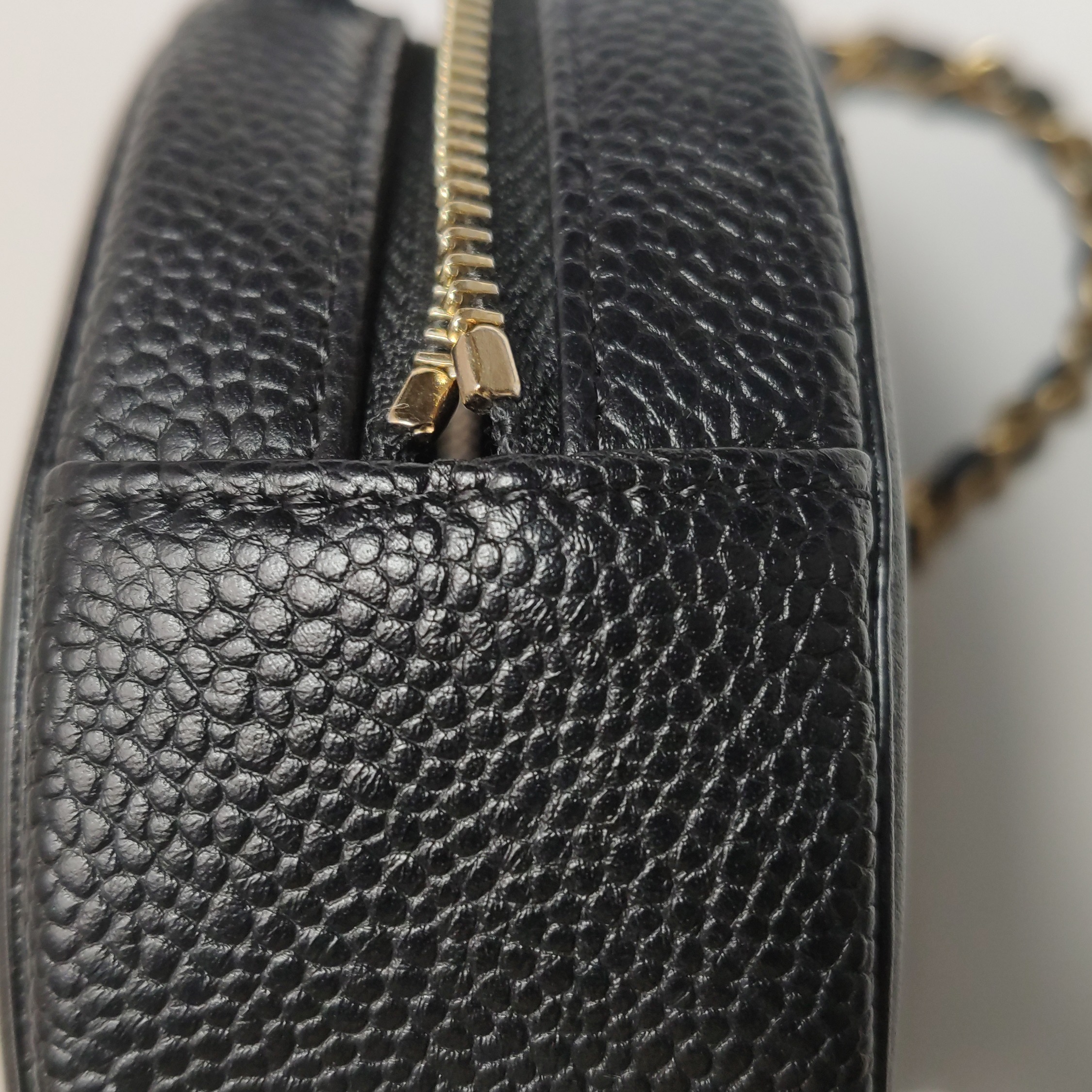 Chanel Filigree Round Clutch with Chain Quilted Caviar Mini — photo 12 of 15