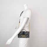Christian Dior 30 Montaigne Chain Flap Bag Oblique Canvas East West — thumbnail 2