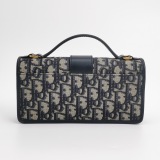 Christian Dior 30 Montaigne Chain Flap Bag Oblique Canvas East West — thumbnail 5