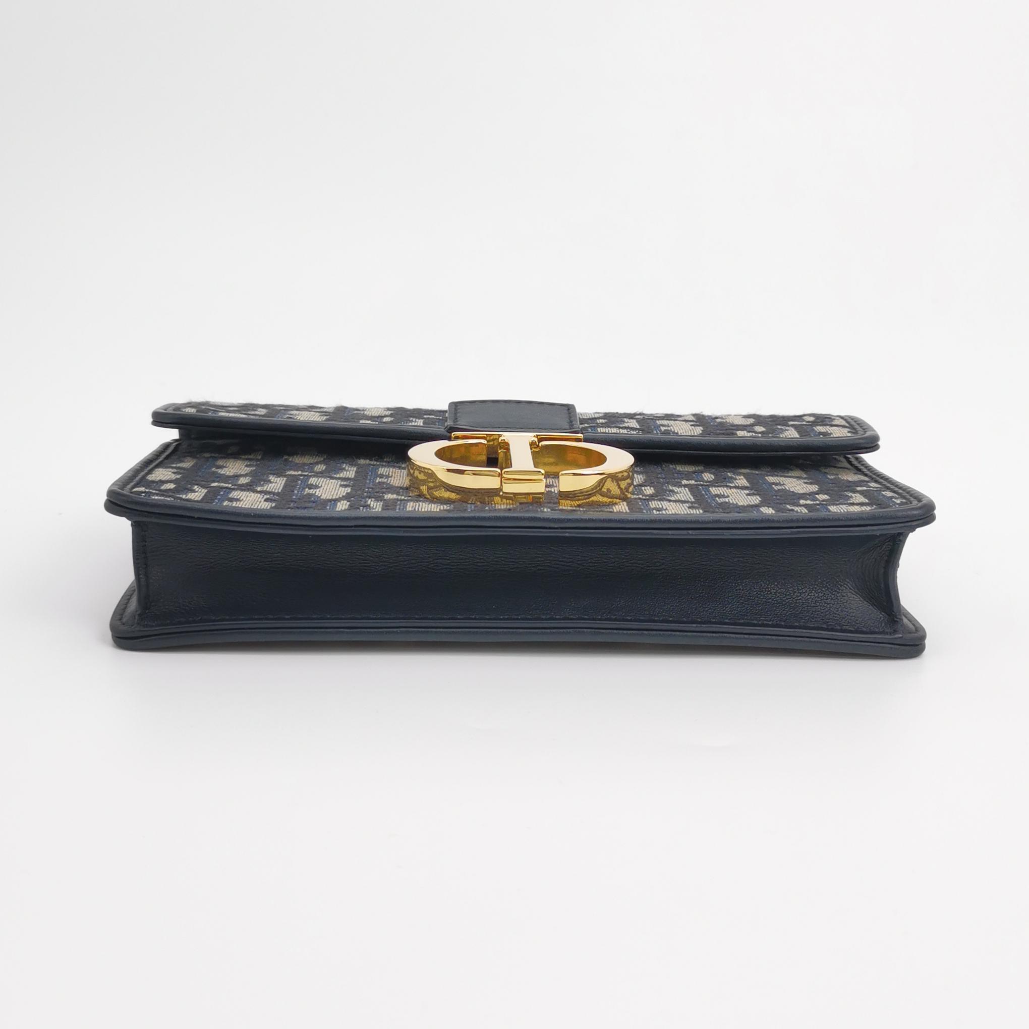 Christian Dior 30 Montaigne Chain Flap Bag Oblique Canvas East West — photo 6 of 15