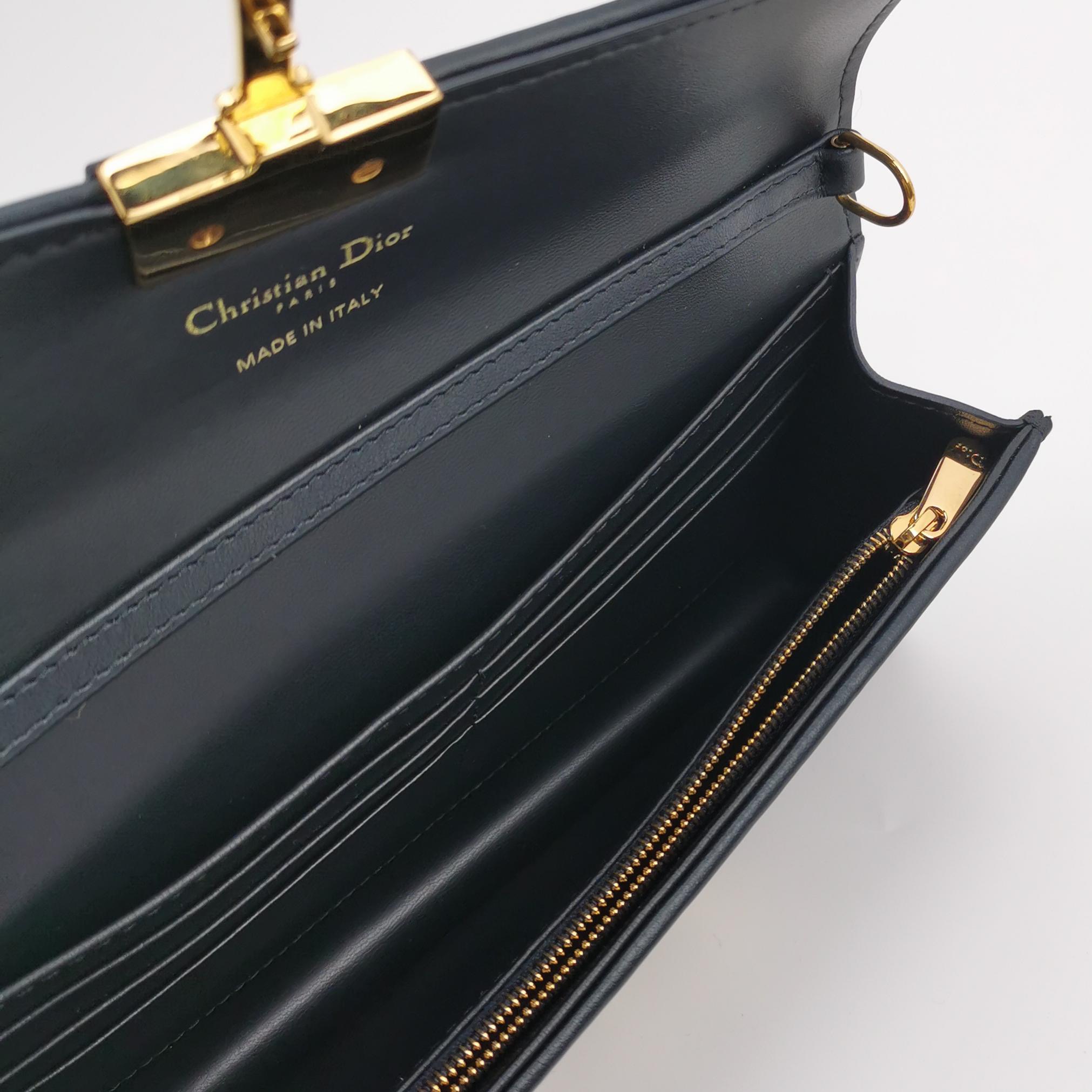 Christian Dior 30 Montaigne Chain Flap Bag Oblique Canvas East West — photo 12 of 15