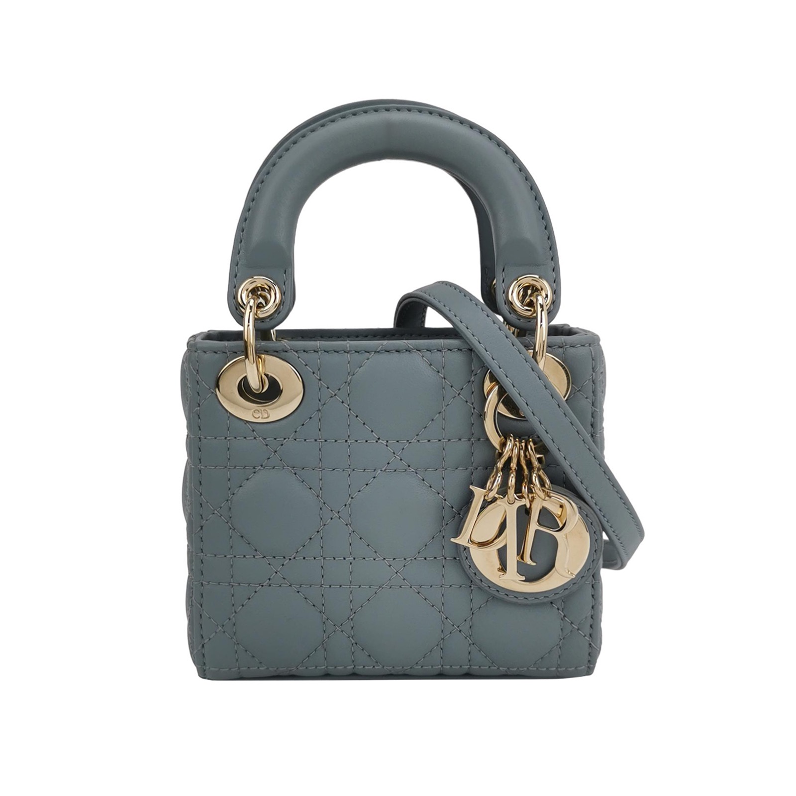 Christian Dior Lady Dior Chain Bag Cannage Quilt Lambskin Super Mini — photo 1 of 15