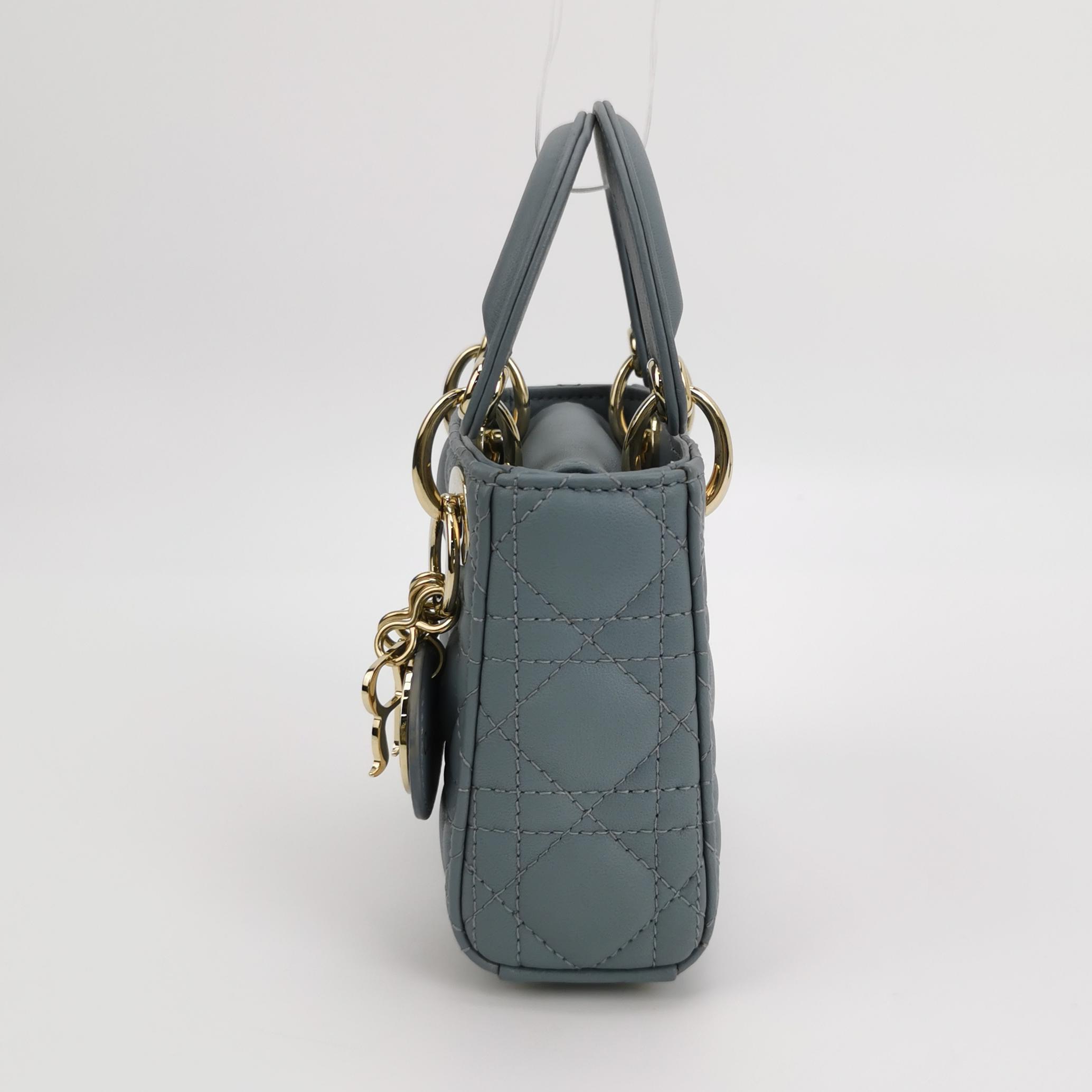 Christian Dior Lady Dior Chain Bag Cannage Quilt Lambskin Super Mini — photo 4 of 15