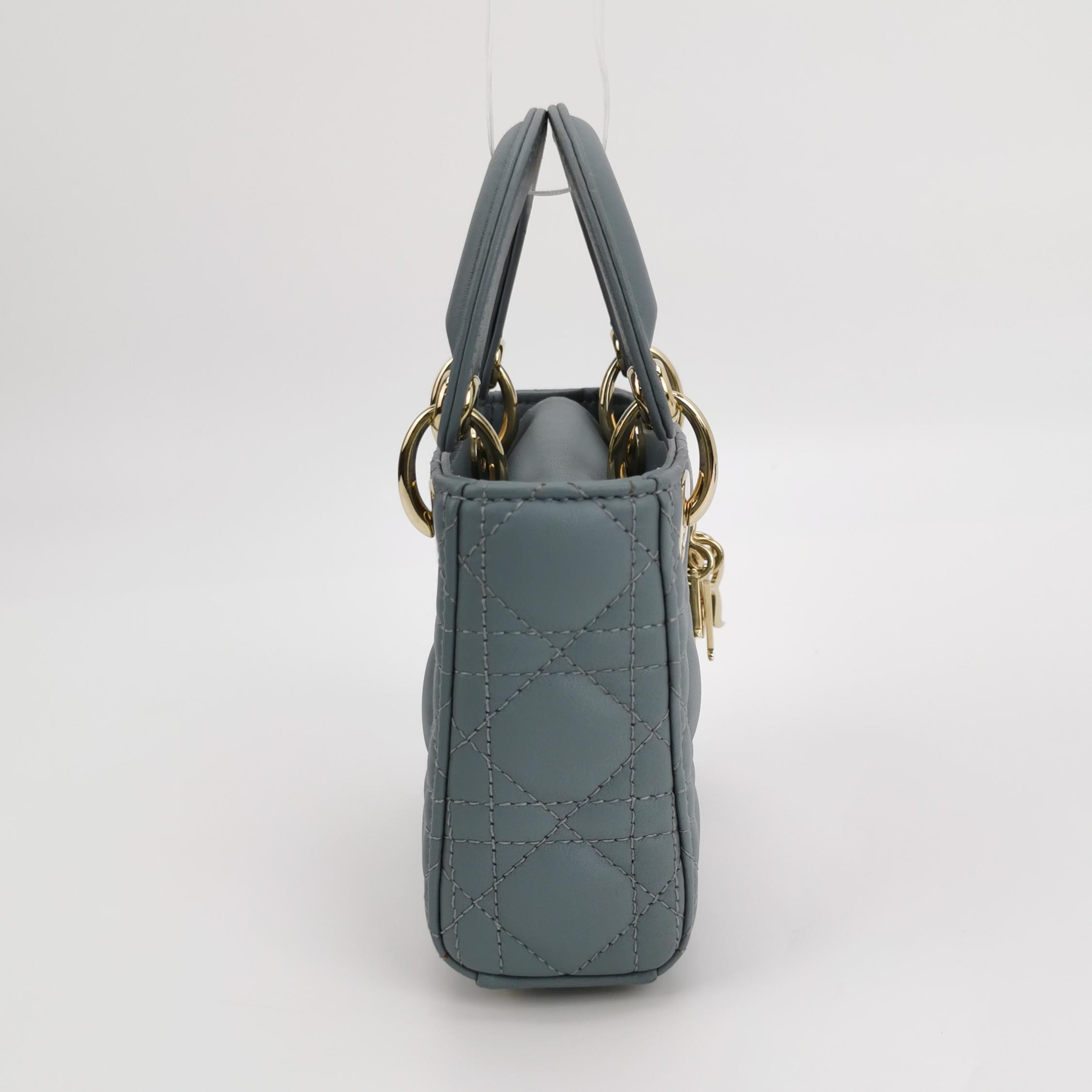 Christian Dior Lady Dior Chain Bag Cannage Quilt Lambskin Super Mini — photo 3 of 15