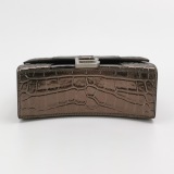 Balenciaga Hourglass Top Handle Bag Crocodile Embossed Leather XS — thumbnail 6