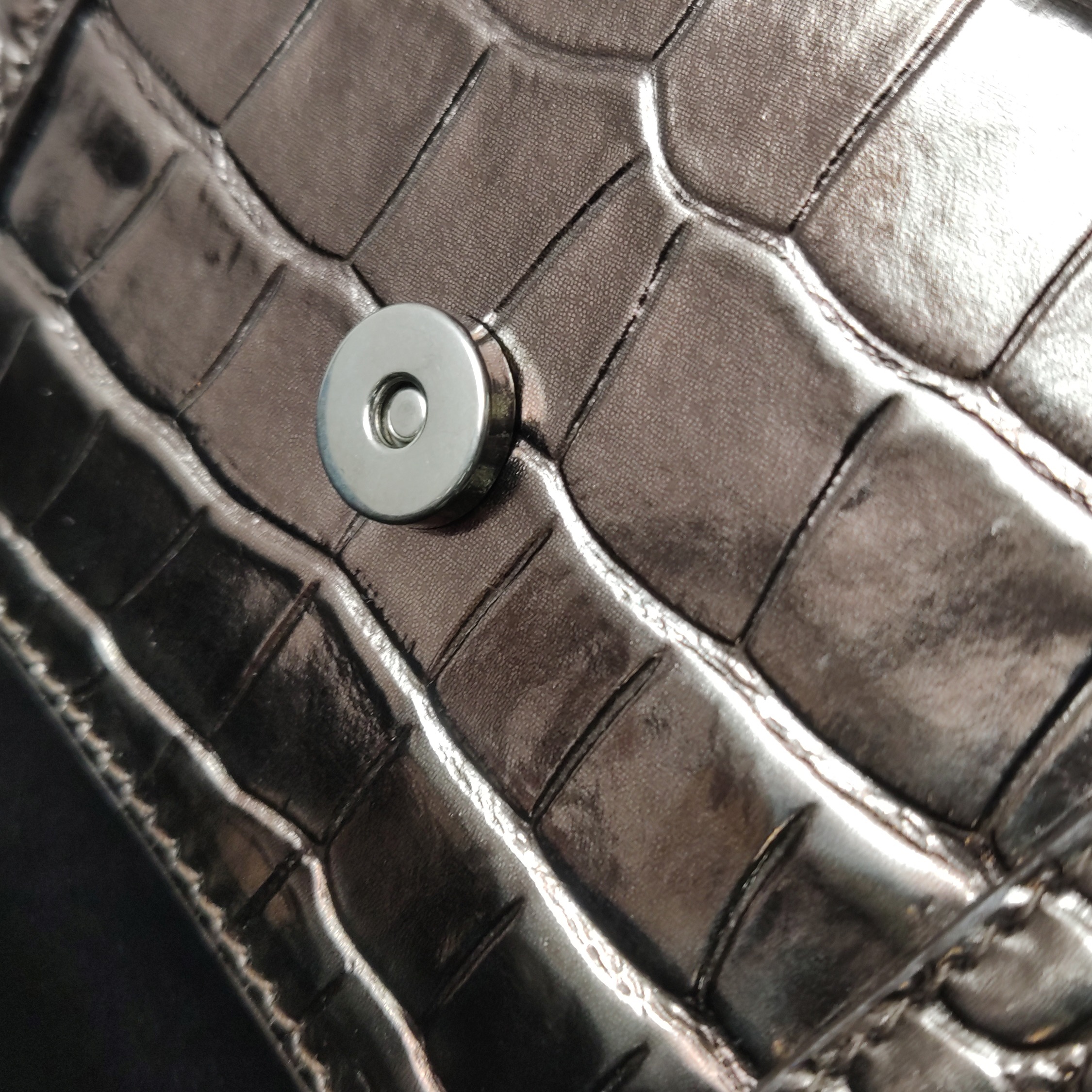 Balenciaga Hourglass Top Handle Bag Crocodile Embossed Leather XS — photo 10 of 15